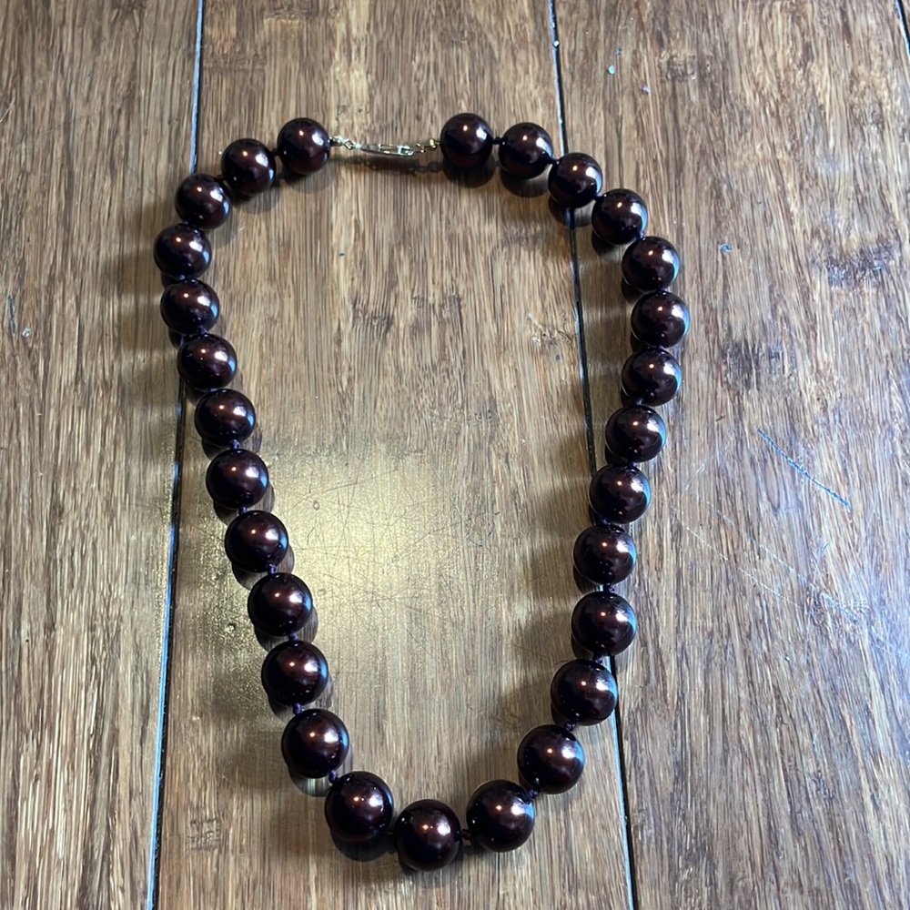 Brown Faux Pearl necklace